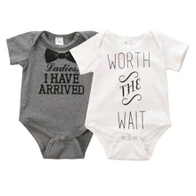 0-12Months born Baby Kids Boys Girls Cotton Clothes Letter Print Romper Bodysuit Jumpsuit Outfit Sets Clothing