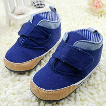0-18M Baby Boys Cotton Ankle Canvas High Crib Shoes Sneaker