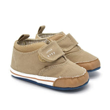 0-18M born Baby Boys Cotton Ankle Canvas High Crib Shoes Casual Sneaker Toddler First Walkers