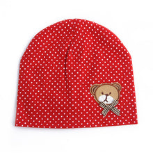 0-9M Lovely Infant Unisex Baby Boys Girls Bear Dots Pattern Cotton Cap Beanie Hats 9 Colors