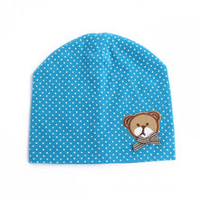 0-9M Lovely Infant Unisex Baby Boys Girls Bear Dots Pattern Cotton Cap Beanie Hats 9 Colors