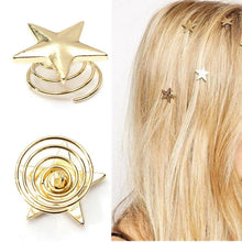 1/5/10Pcs Mini Gold Star Hairpins Women Sweet Hair Clips