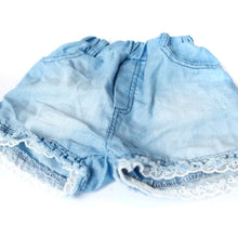 1-6Years Kids Children Girls Shorts Jeans Lace Pocket Demin Jeans