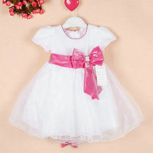 1-7Years Kids Girl Princess Bow Tutu Dress Baby Wedding Party Pageant Tulle Dresses
