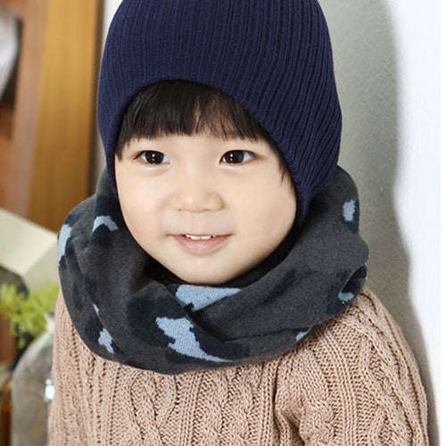 1-8Y Warm Girl Boy Baby Kids Scarf Neckerchief Leopard Printed Scarves