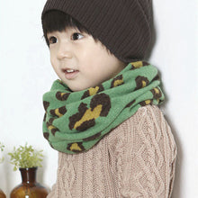 1-8Y Warm Girl Boy Baby Kids Scarf Neckerchief Leopard Printed Scarves