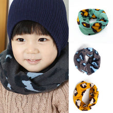 1-8Y Warm Girl Boy Baby Kids Scarf Neckerchief Leopard Printed Scarves