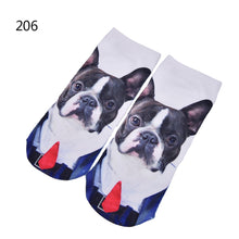 3D Print Animal Cat Women Socks Casual Cartoon Socks Low Cut Ankle Socks