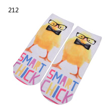 3D Print Animal Cat Women Socks Casual Cartoon Socks Low Cut Ankle Socks