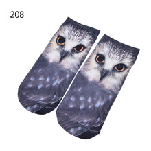 3D Print Animal Cat Women Socks Casual Cartoon Socks Low Cut Ankle Socks
