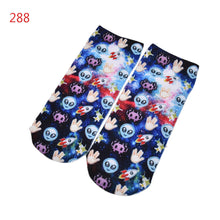 3D socks Harajuku Style Print women Socks Casual Low Cut Ankle Socks emoji print socks