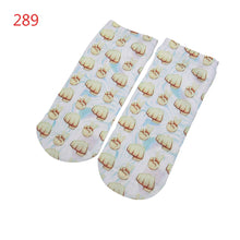 3D socks Harajuku Style Print women Socks Casual Low Cut Ankle Socks emoji print socks