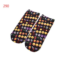 3D socks Harajuku Style Print women Socks Casual Low Cut Ankle Socks emoji print socks