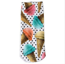 5 Styles 3D Multi Pattern Printed Low Cut Women Ankle Socks Femal Women Accessories