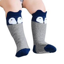 born 0-4Years Kids Girl Boy Animal Pattern Anti-slip Knee High Baby Socks