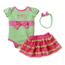 1 Set born Infant Baby Girl Clothing Polka Dot Headband + Romper + TUTU Outfit Clothes 3pcss Sets