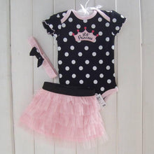 1 Set born Infant Baby Girl Clothing Polka Dot Headband + Romper + TUTU Outfit Clothes 3pcss Sets