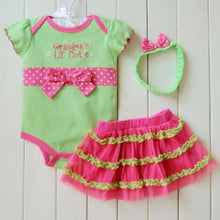 1 Set born Infant Baby Girl Clothing Polka Dot Headband + Romper + TUTU Outfit Clothes 3pcss Sets