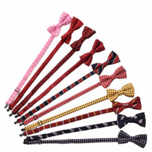 10 Designs Kids Tie Cute Lovely Sunflower Stripe Dot Bear Spiderman Print Adjustable Bowtie Classic Children Bow Tie