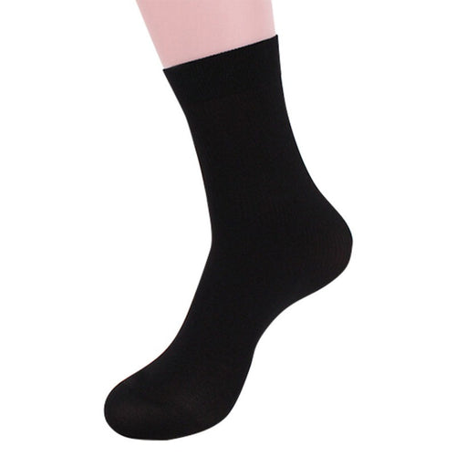 10 Pairs Bamboo Fiber Men Boy Middle Socks Breathable Socks Free Size Y8