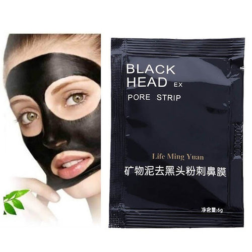 10pcss Black Face Skin Care Suction Mask Nose Blackhead Remover Acne Treatment Mask Peeling Peel off Black Head Mud Facial Mask