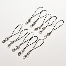 100 Pcs Black Cell Phone Lanyard Cords Strap Lariat Mobile Lobster Clasp