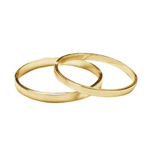 100% titanium steel plated 18K gold bracelet smooth surface lovers bracelets bangle for woman and man worn daily