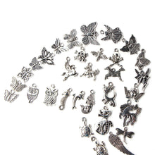 100Pcs Tibetan Silver Mix Charm Pendants Jewelry