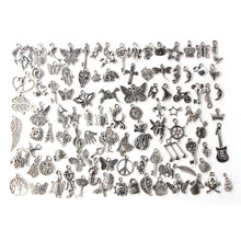 100Pcs Tibetan Silver Mix Charm Pendants Jewelry