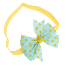 10PC Babys Headband Girls Kids Cute Hairband Elastic Wave Point Bowknot Pography Hair Wear Promotion