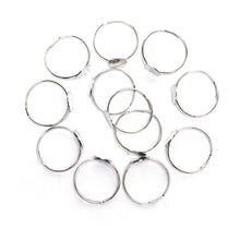 10PCS Dia 8mm Adjustable Silver Plated Flat Ring jewelry Findings Pad Bases Blanks Accessories