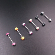 10PCS Mixed Tounge Nipple Ear Rings Bars Barbell Body Piercing Jewelry
