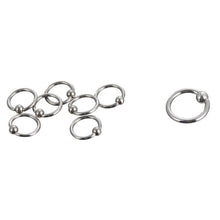 10PCS Stainless Steel Curved Eyebrow Nose Lip Earrings Nipple Piercings Punk Body Piercing
