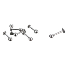 10PCS Stainless Steel Curved Eyebrow Nose Lip Earrings Nipple Piercings Punk Body Piercing