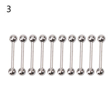 10PCS Stainless steel Ball Tongue Navel Nipple Barbell Rings Bars Body Piercing Sexy