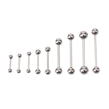 10PCS Stainless steel Ball Tongue Navel Nipple Barbell Rings Bars Body Piercing Sexy