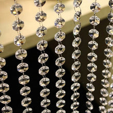 10pcss 1M/3.3 Foot Wedding DIY Decor Acrylic Crystal Beads Curtain Strand Garland PY6