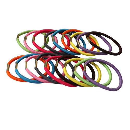 10Pcs Korean Girl Elastic Hair Bands Tie Rope Ring Rubber Ponytail Holder Colorfully Black Hair Bands For Women