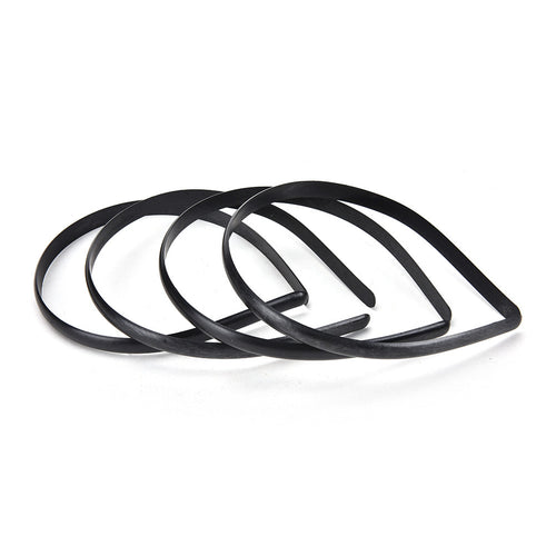 10Pcs White/Black Women Lady Plastic Hair Band Headband No Teeth Girl Hair Tool