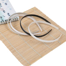 10Pcs White/Black Women Lady Plastic Hair Band Headband No Teeth Girl Hair Tool