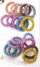 10Pcs women Girl Hairband Headband Telephone Cord Elastic Ponytail Holders Hair Ring Scrunchies For Girl Rubber Band Tie