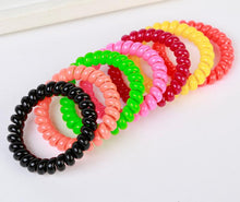 10Pcs women headdress head flower hair accessories hair ring hair rope candy-colored telephone wire