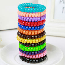 10Pcs women headdress head flower hair accessories hair ring hair rope candy-colored telephone wire