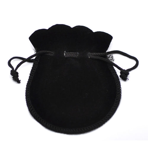 10pcss 6.6cm x 7.8cm Mini Jewelry Coin Storage Bag Velvet Flock Drawstring Pouches Boxes Xmas Wedding Gift Bags