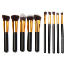 10pc Full Set Women Makeup Brush Kit Superior Professional Soft Cosmetic Brushes Multifunction Toiletry Kit for Women