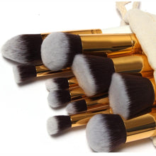 10pc Full Set Women Makeup Brush Kit Superior Professional Soft Cosmetic Brushes Multifunction Toiletry Kit for Women