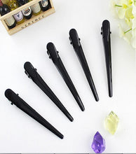 10pcs Large Barrettes Headwear For Women Metal Single Prong DIY Hairstyle Alligator Hair Clip Black