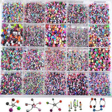 110Pcs Lovely Body Jewellery Piercing Eyebrow Belly Tongue Bar Ring Bulk lots