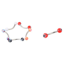 110Pcs Lovely Body Jewellery Piercing Eyebrow Belly Tongue Bar Ring Bulk lots