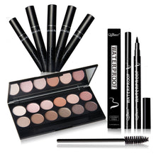 12 Colors Professional Nude Eyeshadow Palette Makeup Matte Eye Shadow Palette +Eyes Makeup+ Eyes pen + 12pcs brush